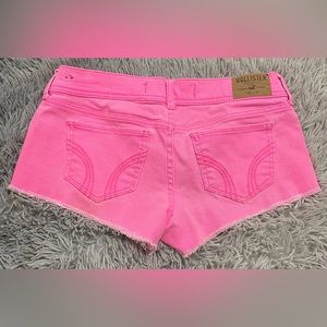 Neon pink hollister shorts